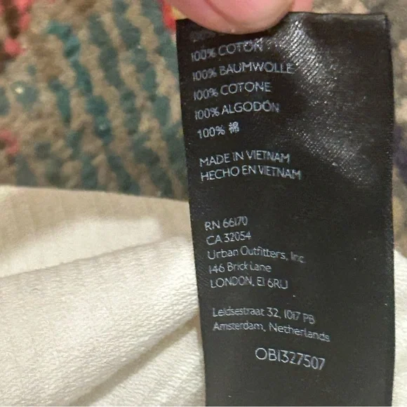 NWT Urban Outfitters Corduroy Patchwork Shacket Unisex Button Up Jacket Boho - Picture 13 of 13